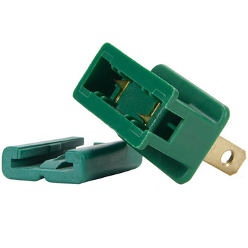 Polarized SPT-1 Male 18 Gauge Slide On Dark Green Plug Snap On Gilbert Vampire Plugs bag of 25